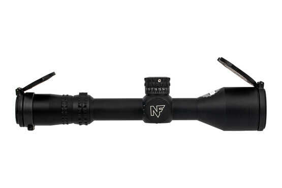 Nightforce Optics 2.5-20x50mm NX8 rifle scope with MOAR reticle features convenient MOA click adjustments.